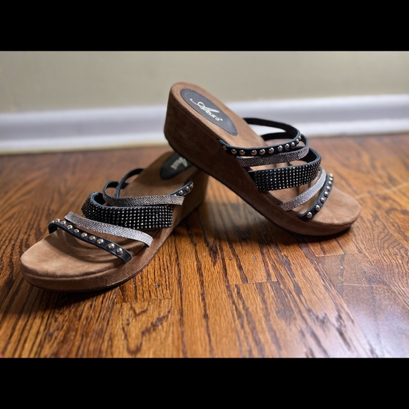 Beautiful wedges women’s size 41 fits USA 9 - Picture 5 of 5